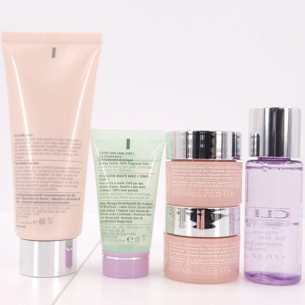 Clinique Moisture Surge Mask Hydrator‎ Facial Soap Makeup Remover Lot of 5 NEW